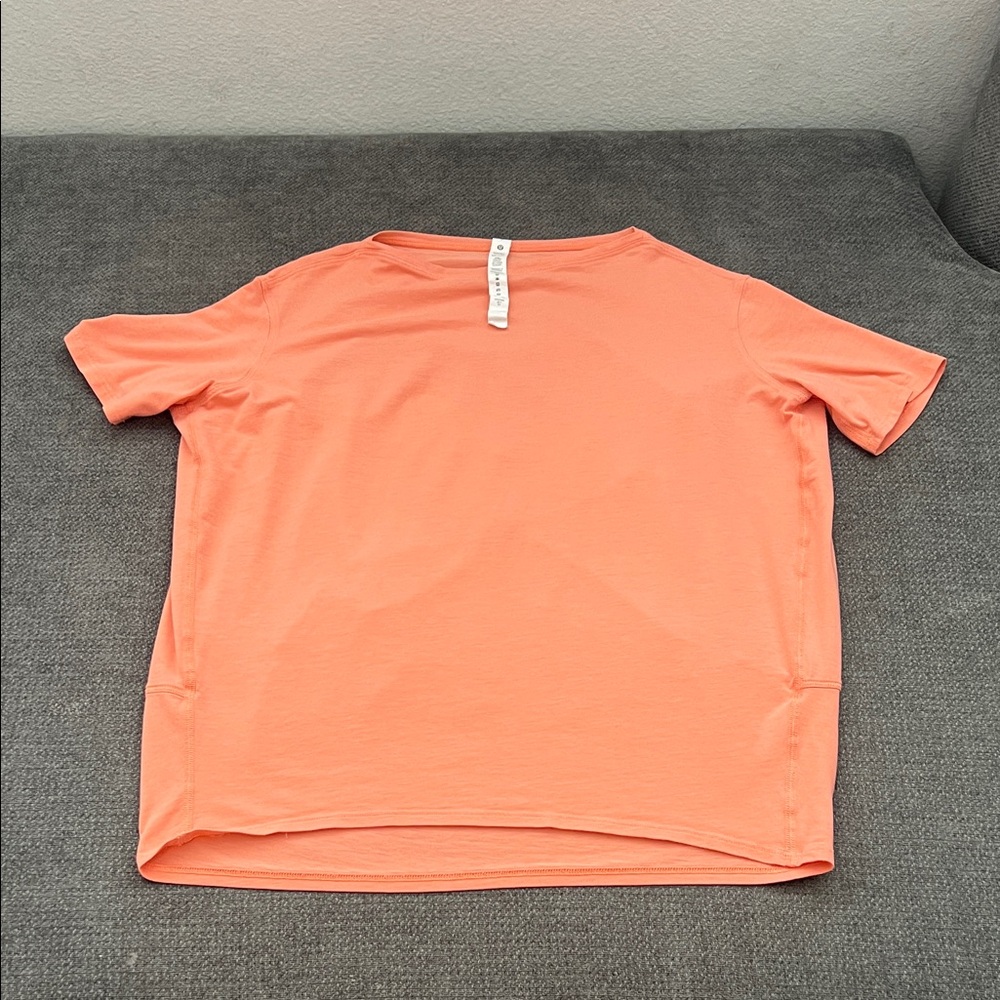 lululemon athletica Peach Short Sleeve Tee